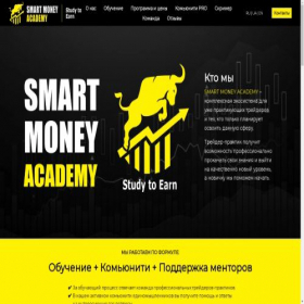 Скриншот главной страницы сайта smart-money.academy