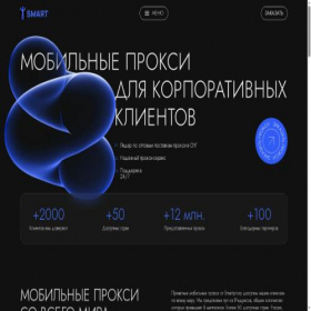 Скриншот главной страницы сайта smart-proxy.online