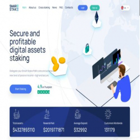Скриншот главной страницы сайта smart-stake.com