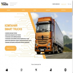 Скриншот главной страницы сайта smart-trucks.ru