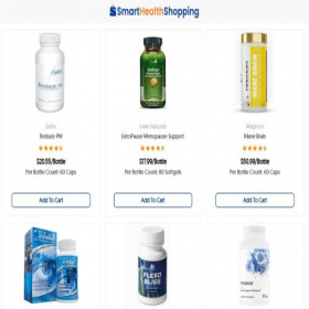 Скриншот главной страницы сайта smarthealthshopping.com