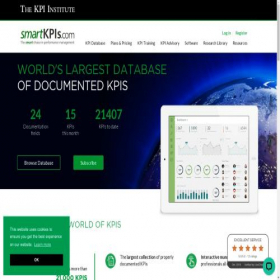 Скриншот главной страницы сайта smartkpis.kpiinstitute.org