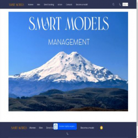 Скриншот главной страницы сайта smartmodelsmsk.ru