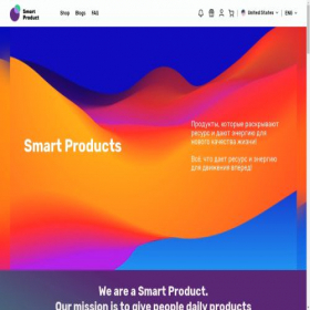 Скриншот главной страницы сайта smartproduct.life