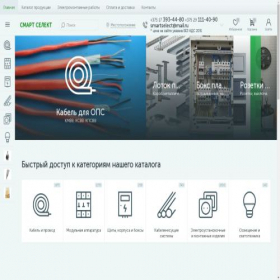 Скриншот главной страницы сайта smartselect.by