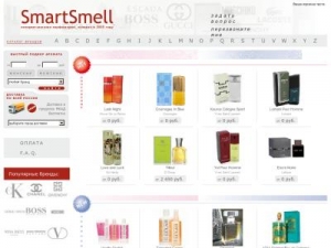 Скриншот главной страницы сайта smartsmell.ru