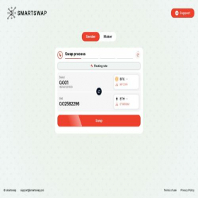 Скриншот главной страницы сайта smartswap.pro