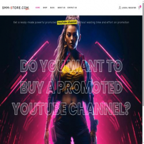 Скриншот главной страницы сайта smm-store.com