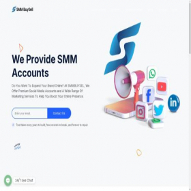 Скриншот главной страницы сайта smmbuysell.com