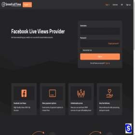 Скриншот главной страницы сайта smmfulltime.com