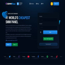 Скриншот главной страницы сайта smmrise.com
