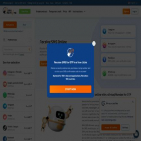 Скриншот главной страницы сайта sms-activate.guru