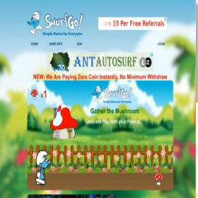 Скриншот главной страницы сайта smurfgo.com