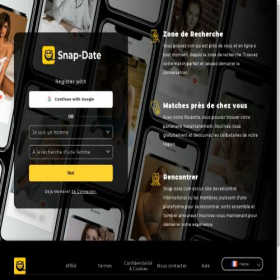 Скриншот главной страницы сайта snap-date.com
