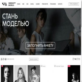 Скриншот главной страницы сайта snedkoff.com