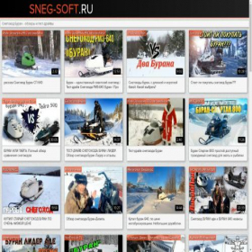 Скриншот главной страницы сайта sneg-soft.ru