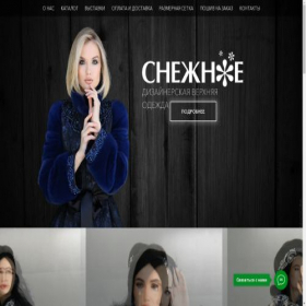 Скриншот главной страницы сайта snezhnoe.studio