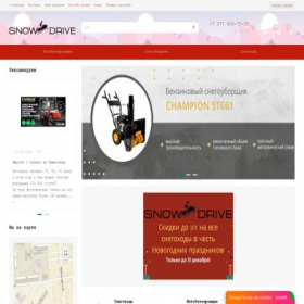 Скриншот главной страницы сайта snow-drive.ru