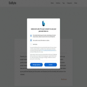 Скриншот главной страницы сайта sobyte.net