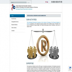 Скриншот главной страницы сайта socexpertiza.ru