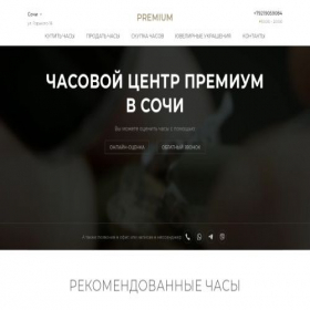 Скриншот главной страницы сайта sochi.lombard-premium.ru