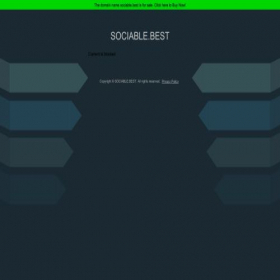Скриншот главной страницы сайта sociable.best