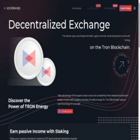 Скриншот главной страницы сайта socialswap.io