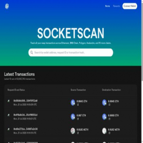 Скриншот главной страницы сайта socketscan.io