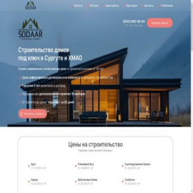 Скриншот главной страницы сайта sodaar.ru