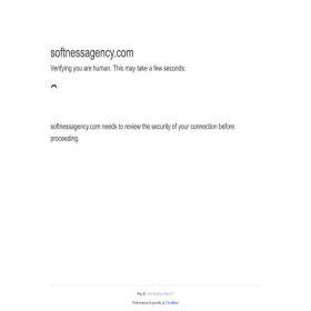 Скриншот главной страницы сайта softnessagency.com