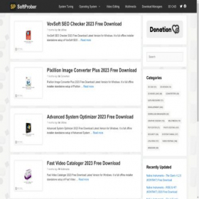 Скриншот главной страницы сайта softprober.com