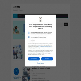 Скриншот главной страницы сайта softrar.com