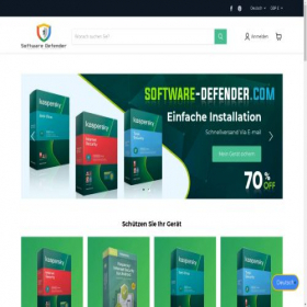 Скриншот главной страницы сайта software-defender.com