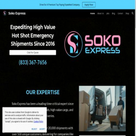 Скриншот главной страницы сайта sokoexpress.com