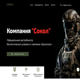 Скриншот главной страницы сайта sokol1.ru
