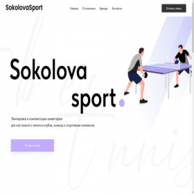 Скриншот главной страницы сайта sokolovasport.ru