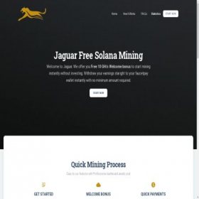 Скриншот главной страницы сайта sol.jaguarfreemining.com
