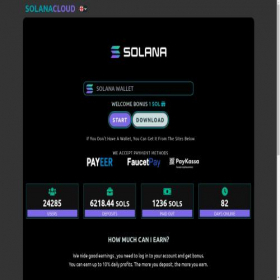 Скриншот главной страницы сайта solanacloud.pro