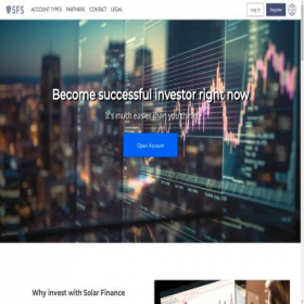 Скриншот главной страницы сайта solar-finance-solutions.com