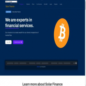 Скриншот главной страницы сайта solarfinance.site