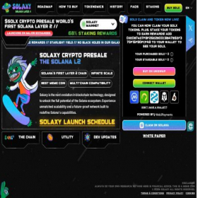 Скриншот главной страницы сайта solaxy.io