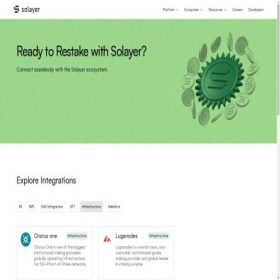 Скриншот главной страницы сайта solayer.rest