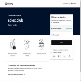 Скриншот главной страницы сайта solex.club