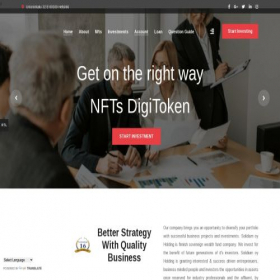 Скриншот главной страницы сайта solidiholdings.net