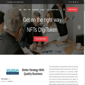 Скриншот главной страницы сайта solidiument.com