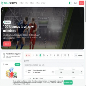 Скриншот главной страницы сайта sollysports.com