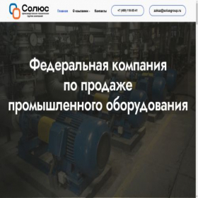 Скриншот главной страницы сайта solusgroup.ru