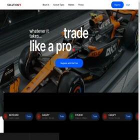 Скриншот главной страницы сайта solutionfx.net