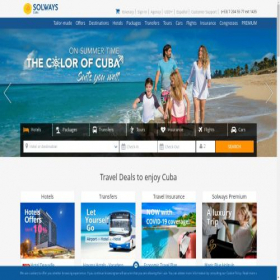 Скриншот главной страницы сайта solwayscuba.com