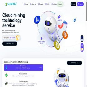 Скриншот главной страницы сайта sombat.biz
